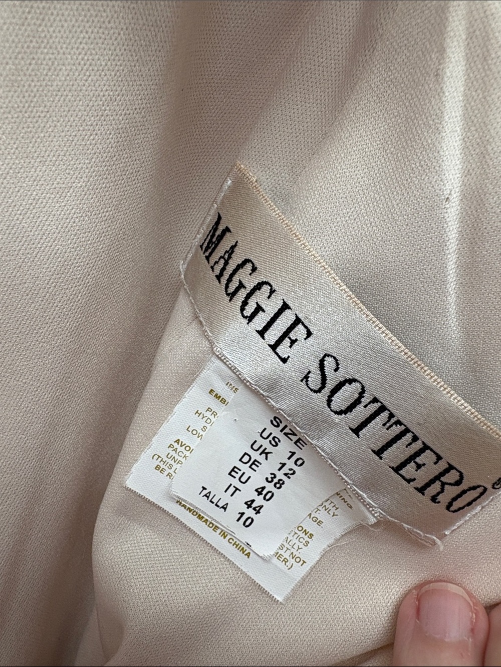 Maggie Sottero Greenly 20MT284 Lace Appliqué V-Neck Bridal Gown Ivory and nude - Picture 8 of 8
